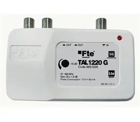 FTE TAL 1220G / Linkový zesilovač / 5G LTE filtr / Regulace zisku / 2x výstup