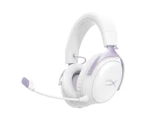 HyperX Cloud III S fialová / Herní sluchátka / mikrofon / ANC / Bluetooth / 2,4 GHz
