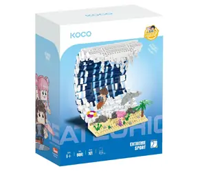 KOCO Stavebnice Extreme Sport: Surfovací vlna / 1471 dílků / plast / od 6 let