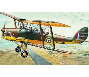 SMĚR Plastikový model D.H.82 Tiger Moth / 15,4x19 cm / od 8 let