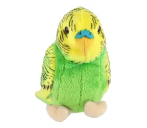TEDDIES Plyšová andulka zelená / 19 cm / od 0 měsíců