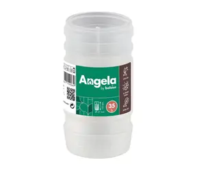 Bolsius Angela bílá / Svíčka / vklad / 57x110 mm / 35 hodin hoření / bez víčka