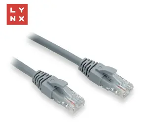 Lynx UTP Cat6 20m šedý / Patch kabel / PVC / RJ45