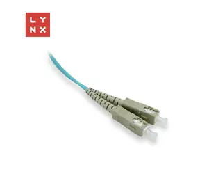 Lynx SC/SC / Optický patch kabel / Duplex / OM3 / 50/125 µm MM / 0,5 m