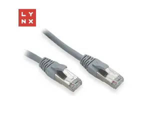 Lynx FTP patch kabel Cat5e 3 m šedý / Patch kabel / RJ45 / CCA