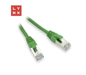 Lynx FTP patch kabel Cat5e 7m zelená / Patch kabel / Cat5e / PVC / CCA / RJ-45