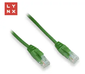 Lynx UTP patch kabel Cat5e zelený / Patch kabel / 0,1 m / 10 ks