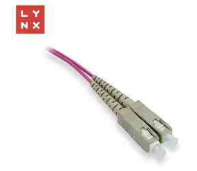 Lynx SC-SC / Optický patch kabel / 50/125 µm MM / OM4 / Duplex / 5 m