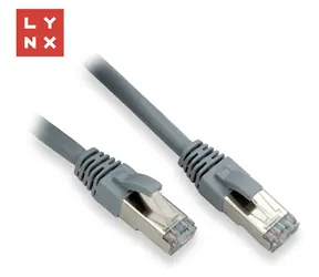 Lynx Cat6 FTP šedá / Patch kabel / RJ-45 / 0,5 m / 10 ks