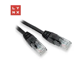 Lynx UTP patch kabel Cat5e 5 m černý / Patch kabel / RJ45 / CCA