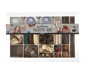 CREATIV COMPANY Kreativní sada Nature / přírodní materiály na tvoření / od 4 let