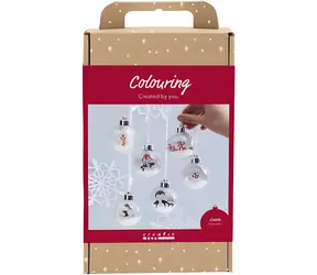 CREATIV COMPANY Kreativní sada Vánoční koule vybarvování / od 5 let