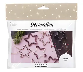CREATIV COMPANY Kreativní sada Dekorativní hvězdy z korálků / Vánoční dekorace / 6 ks