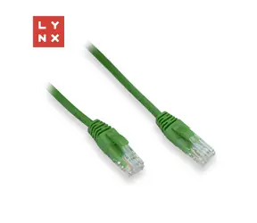Lynx UTP patch kabel Cat5e zelený / Patch kabel / RJ45-RJ45 / 3 m