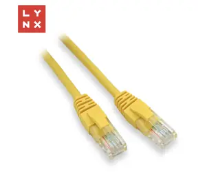 Lynx UTP patch kabel Cat5e 7m žlutý / Patch kabel / UTP