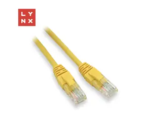 Lynx Patch kabel Cat5e žlutá / UTP / CCA / PVC / 10 m