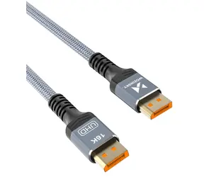 Wozinsky DisplayPort 2.1 WPS-16AYL3S černá / Kabel / DisplayPort - DisplayPort / 16K/60Hz / 80 Gbps / 3 m