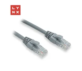 Lynx UTP kabel Cat6 šedý / Patch kabel / 15 m / PVC / CU