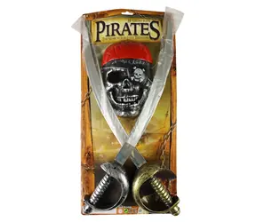 RAPPA Pirátská sada s meči a maskou / Karnevalový doplněk / Piráti