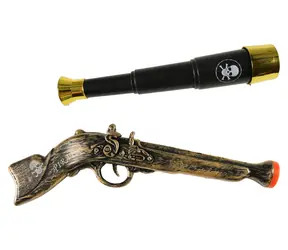 RAPPA Pirátská sada pistolí s dalekohledem / Karnevalový doplněk / Piráti