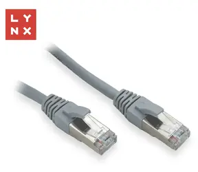 Lynx FTP patch kabel šedý / Patch kabel / Cat5e / RJ45-RJ45 / 5 m / PVC