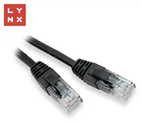 Lynx UTP patch kabel Cat5e černá / Patch kabel / 3 m