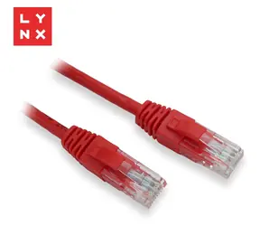 Lynx UTP patch kabel Cat5e červený / Patch kabel / Cat5e UTP / 10 m / CCA