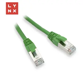 LYNX FTP Cat5e zelená / Patch kabel / 20 m / RJ45 / PVC / CCA