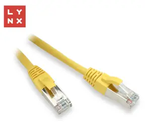 LYNX FTP Cat5e žlutá / Patch kabel / 20 m / RJ45 / PVC / CCA