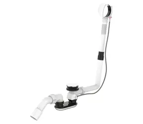 Laufen Vanová odtoková a přepadová souprava chrom / Odtoková souprava / s odpadním kolenem 45° / 85 × 405 × 290 mm