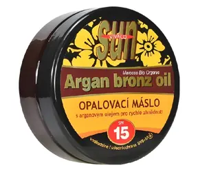 Vivaco SUN Argan Bronz Oil Opalovací máslo s bio arganovým olejem SPF 15 200 ml