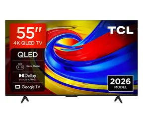 55" TCL 55P7L černá / Televize / QLED / 4K UHD / Google TV / Wi-Fi / DVB-T2/C/S2 / 20W repro