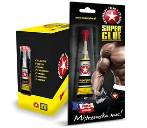Super Glue Vteřinové lepidlo / Lepidlo / univerzální / rychleschnoucí / 2 g