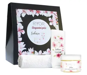 RYOR Sakura Peeling 325 g ~ peeling 325 g + sprchový gel 200 ml