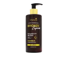 Vivaco Bronze Express Rozjasňující tělové mléko s glitry 300 ml