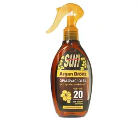 Vivaco SUN Argan Oil Opalovací olej s arganovým olejem SPF 20 200 ml