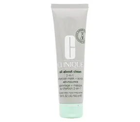 Clinique All About Clean 2-in-1 Charcoal Mask + Scrub Pleťová maska 100 ml