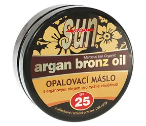 Vivaco SUN Argan Bronz Oil Opalovací máslo s bio arganovým olejem SPF 25 200 ml