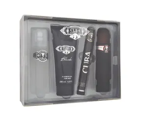 Cuba Black Toaletní voda 100 ml ~ toaletní voda 100 ml + toaletní voda 35 ml + voda po holení 100 ml
