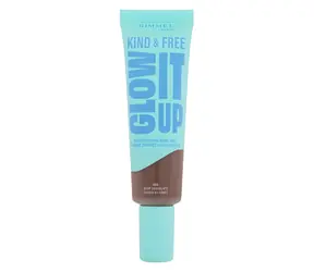 Rimmel London Kind & Free Glow It Up Moisturising Skin Tint Makeup 30 ml 605 Deep Chocolate