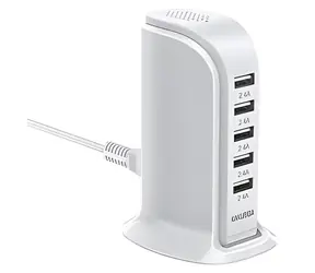 KAKU KSC-741 / Cestovní nabíječka / 5x USB / 2,4 A