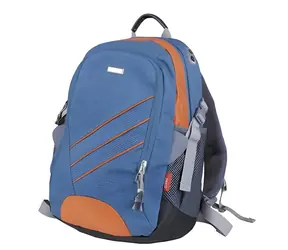 Easy Batoh školní-sportovní modrá / Školní batoh / oranžové prvky / 20 l
