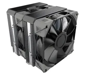 Montech NX600 černá / Chladič CPU / Dual Tower / 2× 120 mm / 800-2000 RPM / 6 heatpipes / PWM / pro AMD a Intel
