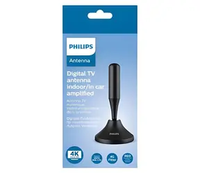Philips SDV5300/12 černá / Digitální anténa / 4G filtr / VHF/UHF / vnitřní/venkovní