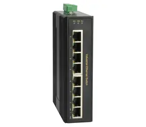 LevelOne IGP-0802 / Průmyslový switch / 8x GE PoE+ / 200 W PoE / Neřízený / DIN