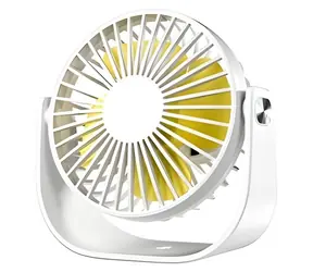 Mini ventilátor LLD-F82 bílá / Stolní ventilátor / nastavitelný úhel větráku / 3 rychlosti