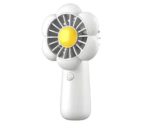 LLD-F83F Mini přenosný ventilátor bílá / Ventilátor / nastavitelný úhel naklonění / 3 rychlosti