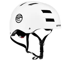 Spokey NINJA bílá / Cyklistická přilba / BMX / juniorská / 58-61 cm