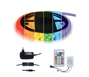 Tipa LED pásek Digitální RGB / LED pásek / SMD5050 / 30 LED/m / IP65 / sada 3 m, 12V adaptér a dálkový ovladač