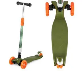 SPOKEY Skládací tříkolka PLIER PRO khaki / Svítící kolečka